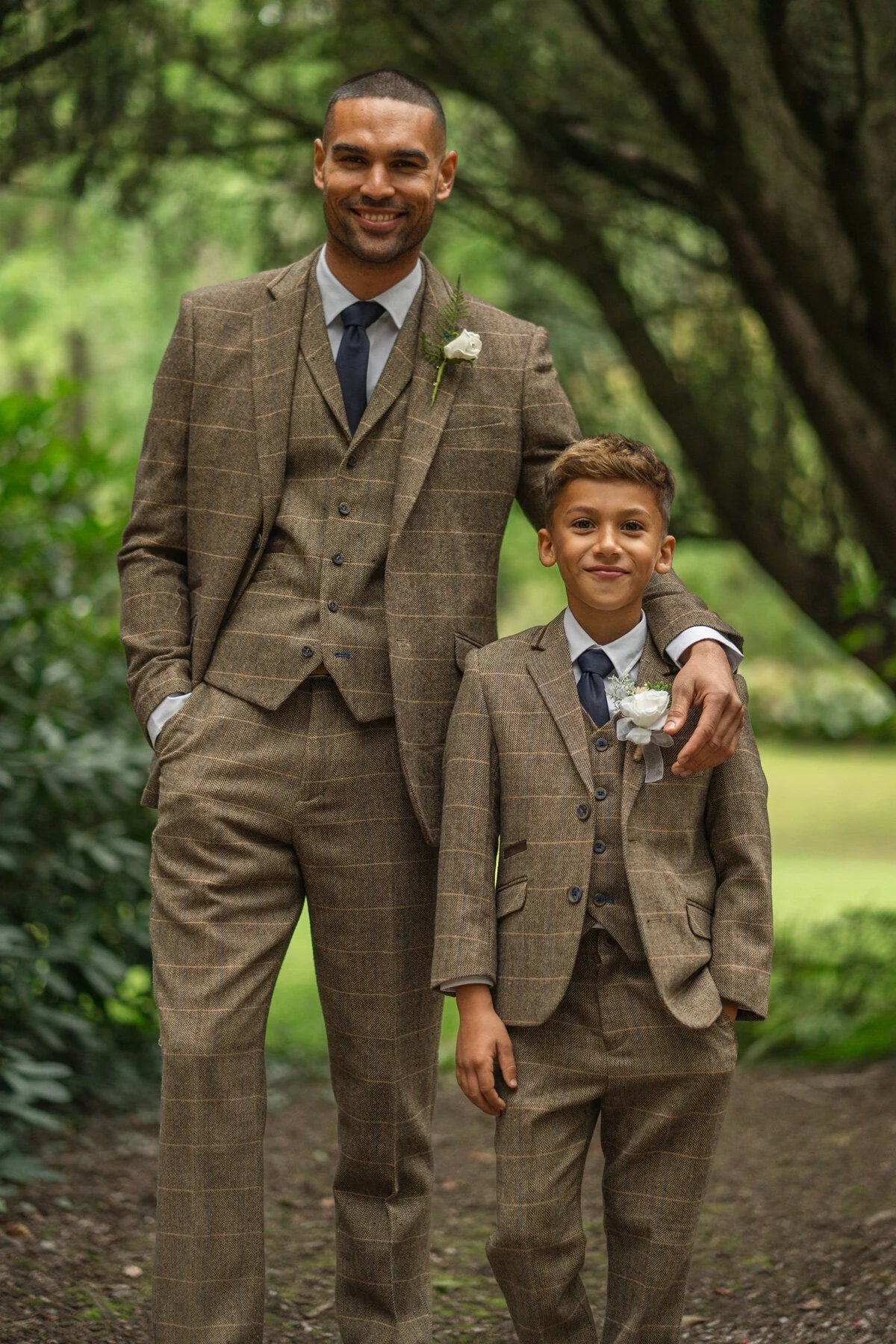 Boys Suits Father Son Matching Suits Wedding Suit for Boy Tweed Threadpepper