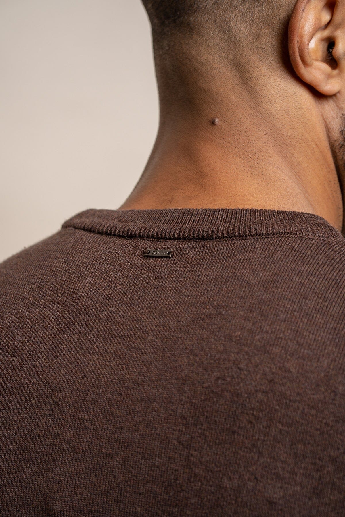 Anders Brown Crewneck Jumper - Jumpers - - THREADPEPPER