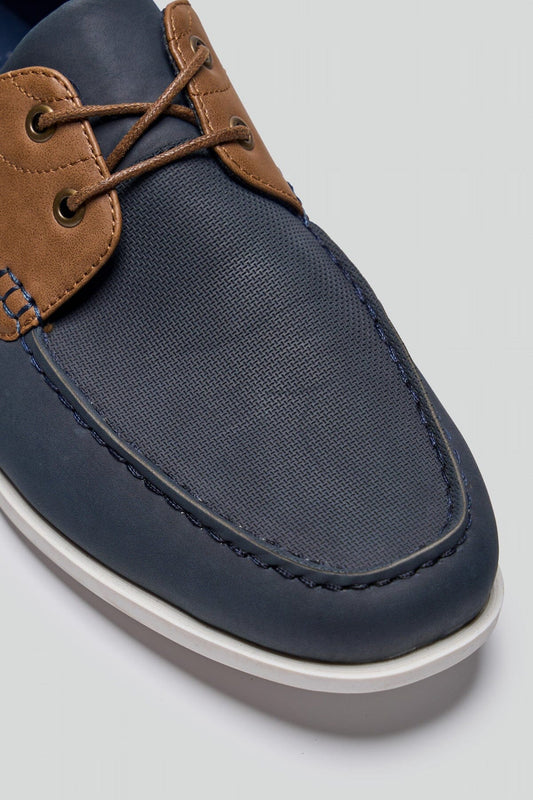 Andros Navy Deck Shoes - Shoes -
