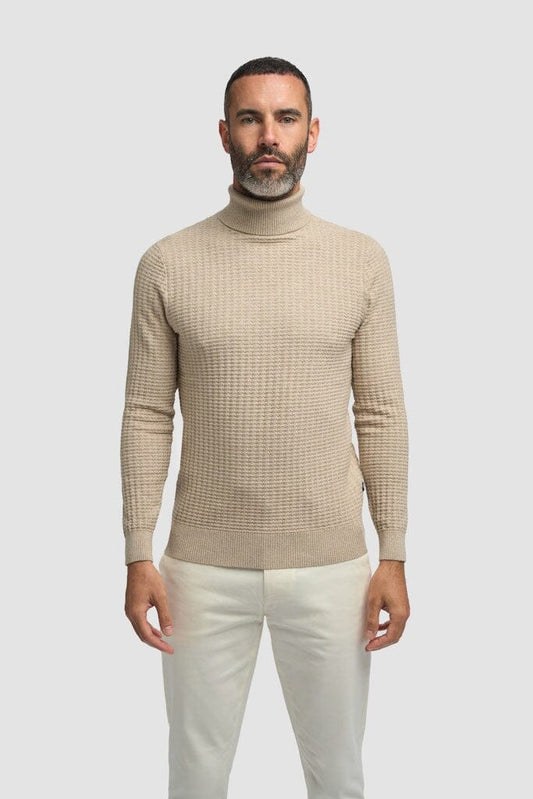 Argas Roll Neck Jumper - Jumpers - Fawn S