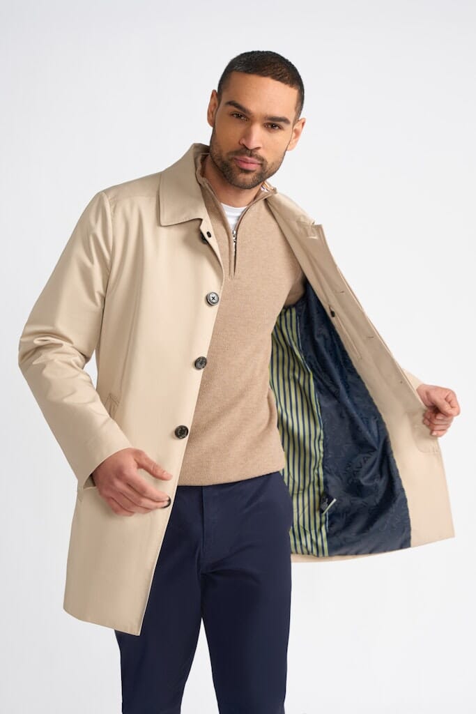 Barracuda Stone Mac Coat - Coats -