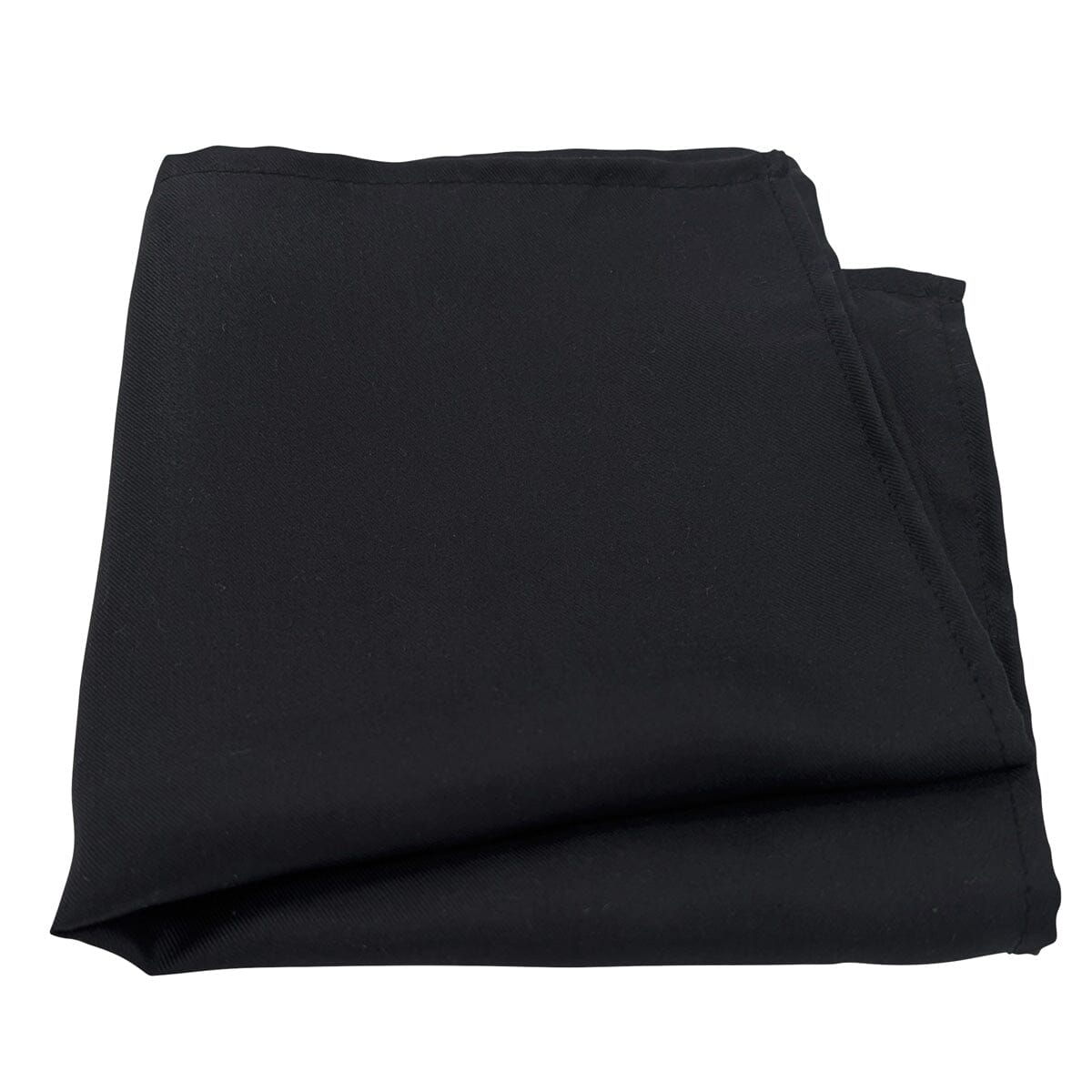 Black Silk Twill Handkerchief - Handkerchiefs -
