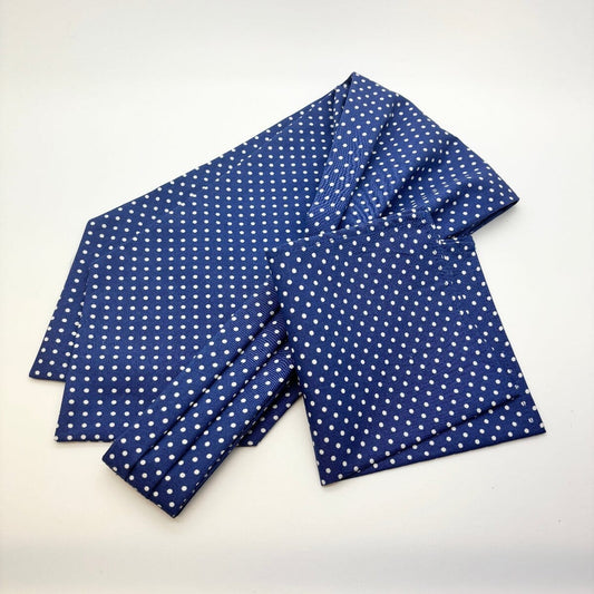 Blue Spot Cotton Cravat - Cravats - Cravat & Pocket Square - Save £1.00