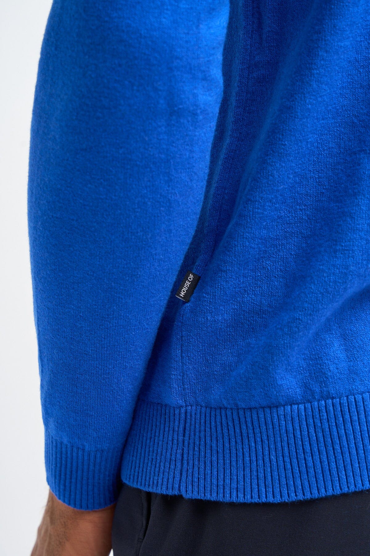 Boom Electric Blue Long Sleeve Polo - Jumpers -