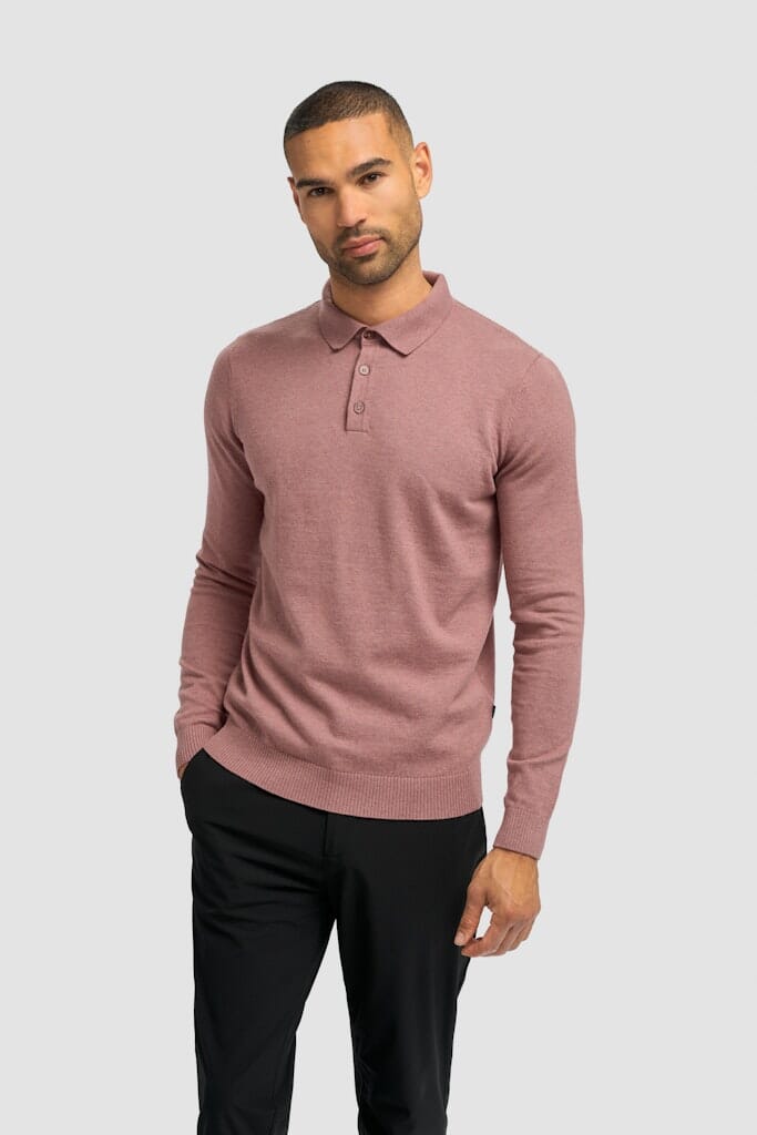 Boom Long Sleeve Polo - Jumpers - Pink S