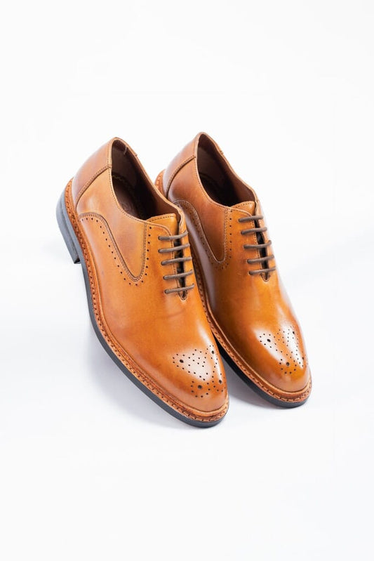 Brentwood Brogue Shoes - Shoes - Tan 7