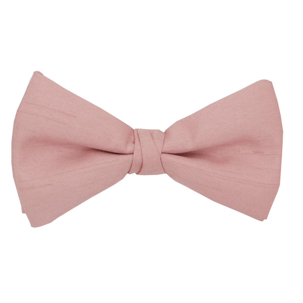 Clearance - Light Rose Shantung Pre-Tied Bow Tie
