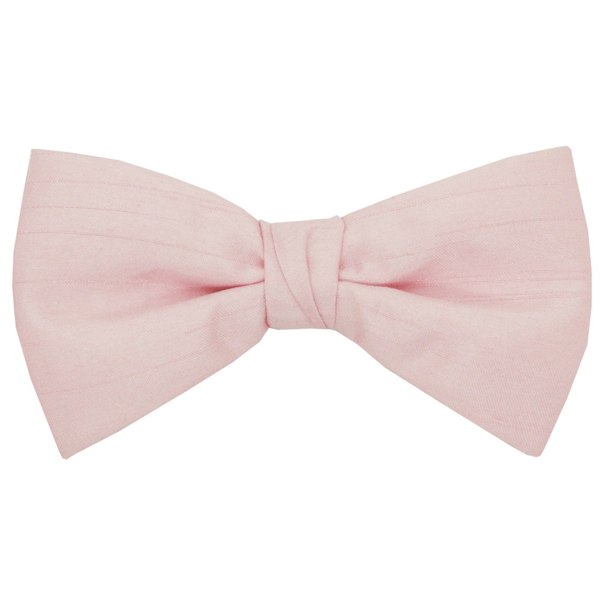 Clearance - Rose Quartz Shantung Pre-Tied Bow Tie