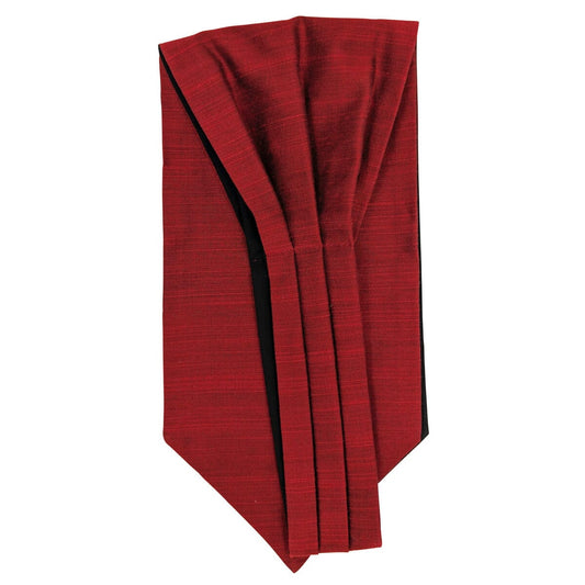 Cardinal Red Dupion Cravat - Cravats -
