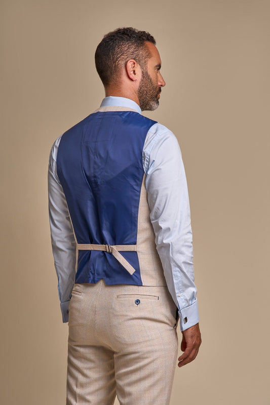 Caridi Beige Waistcoat - Waistcoats -