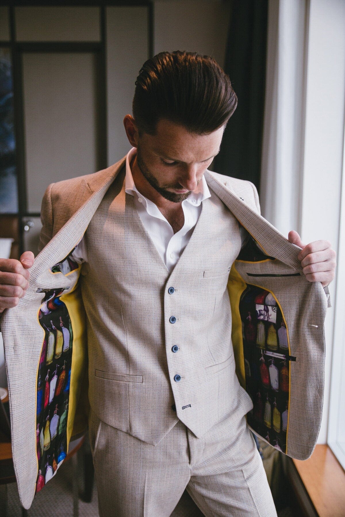 Caridi Beige Waistcoat - Waistcoats -