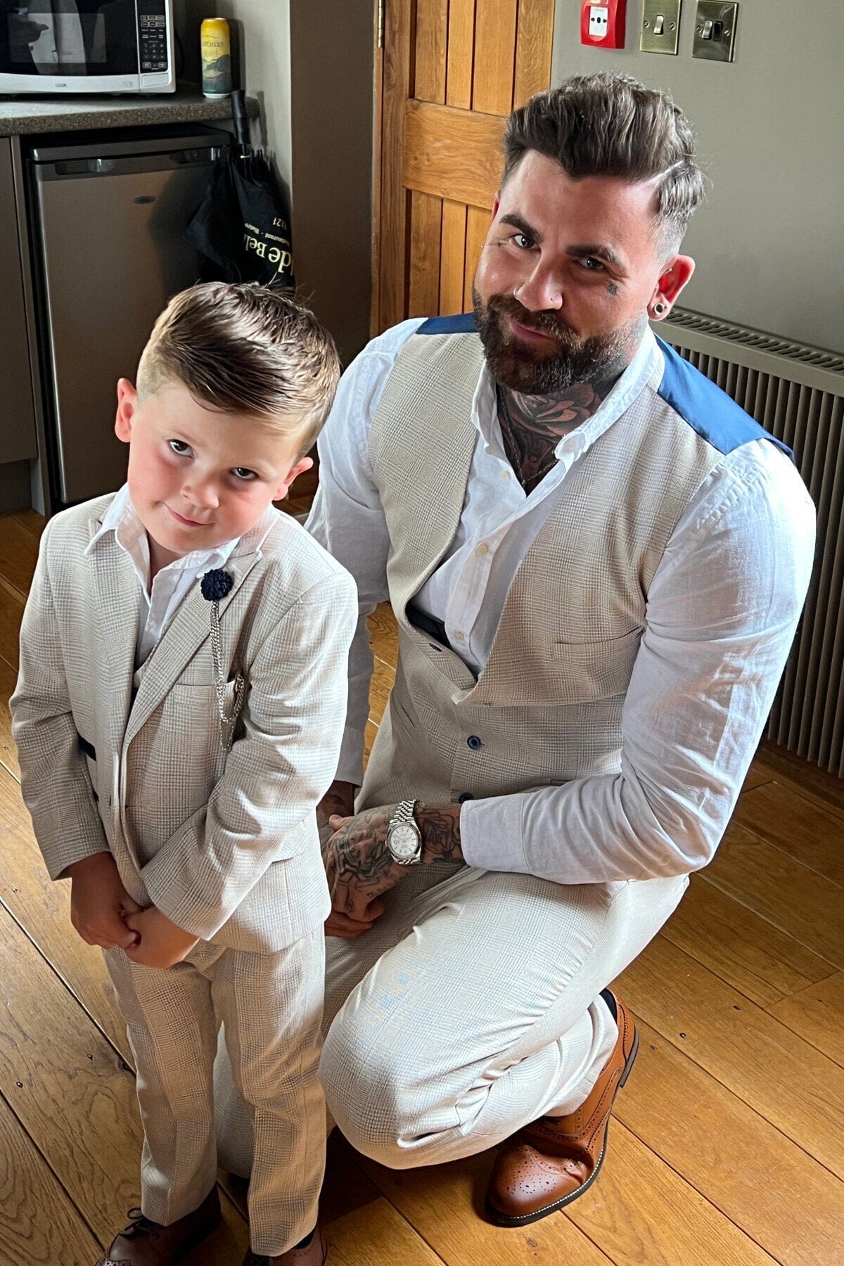 Caridi Beige Waistcoat - Waistcoats -