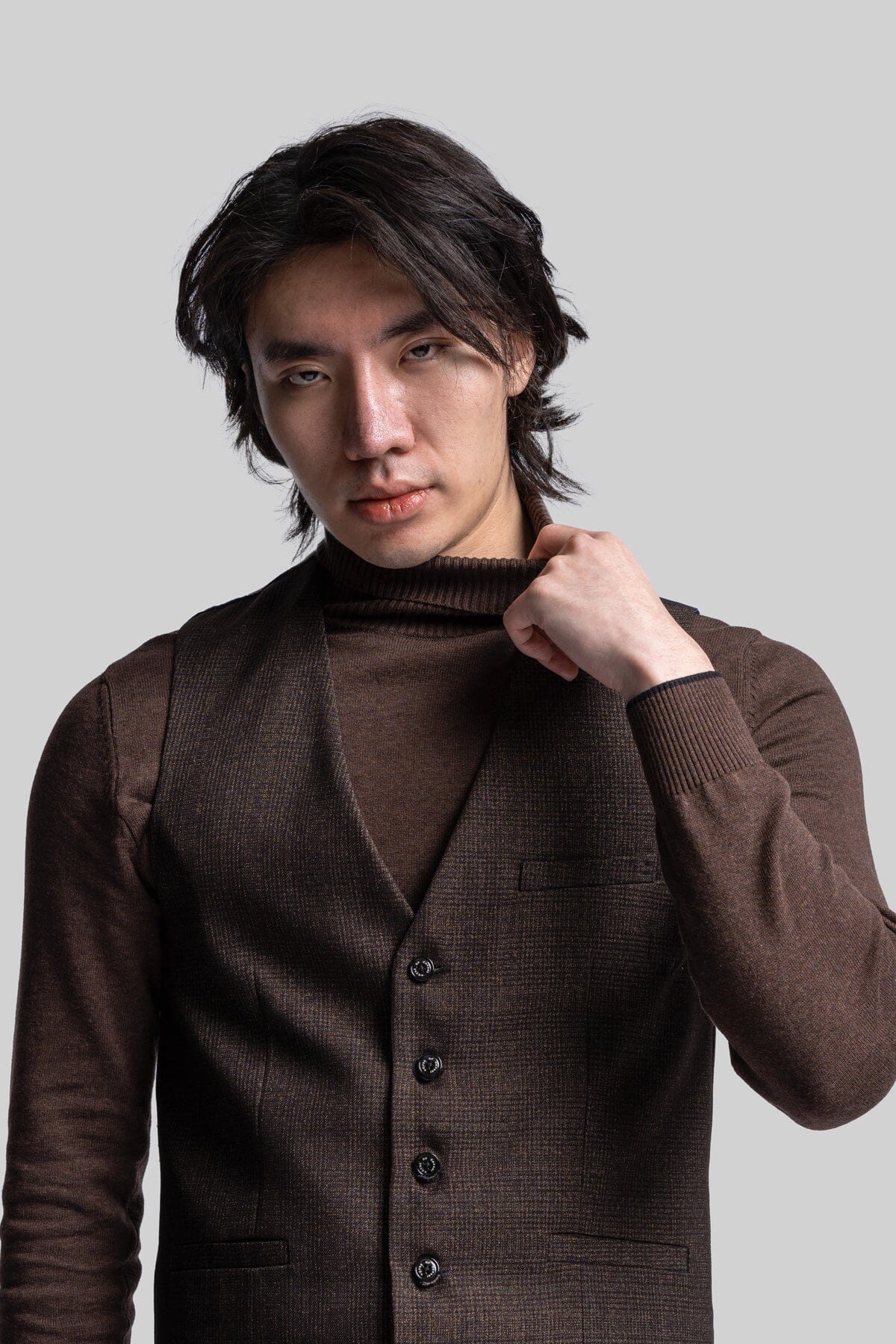 Caridi Brown Waistcoat - Waistcoats -