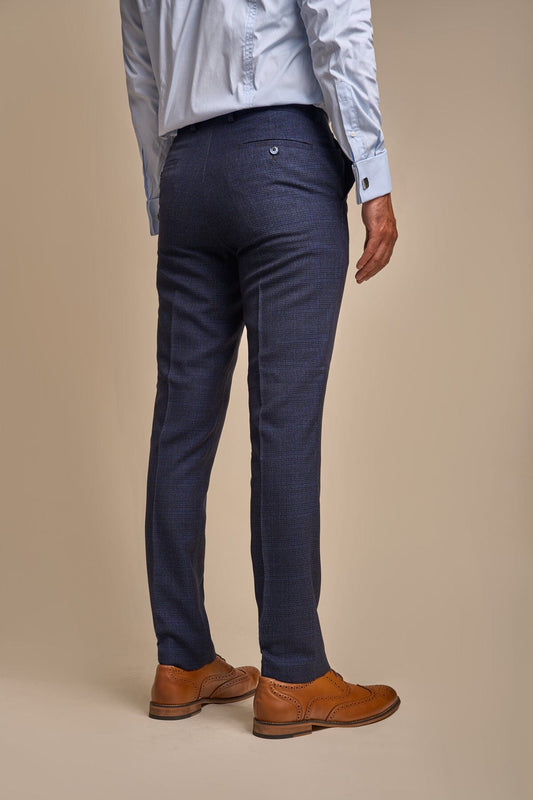 Caridi Navy Trousers - Trousers -