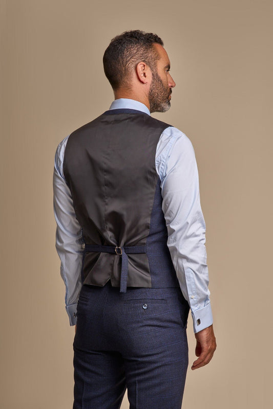 Caridi Navy Waistcoat - Waistcoats -