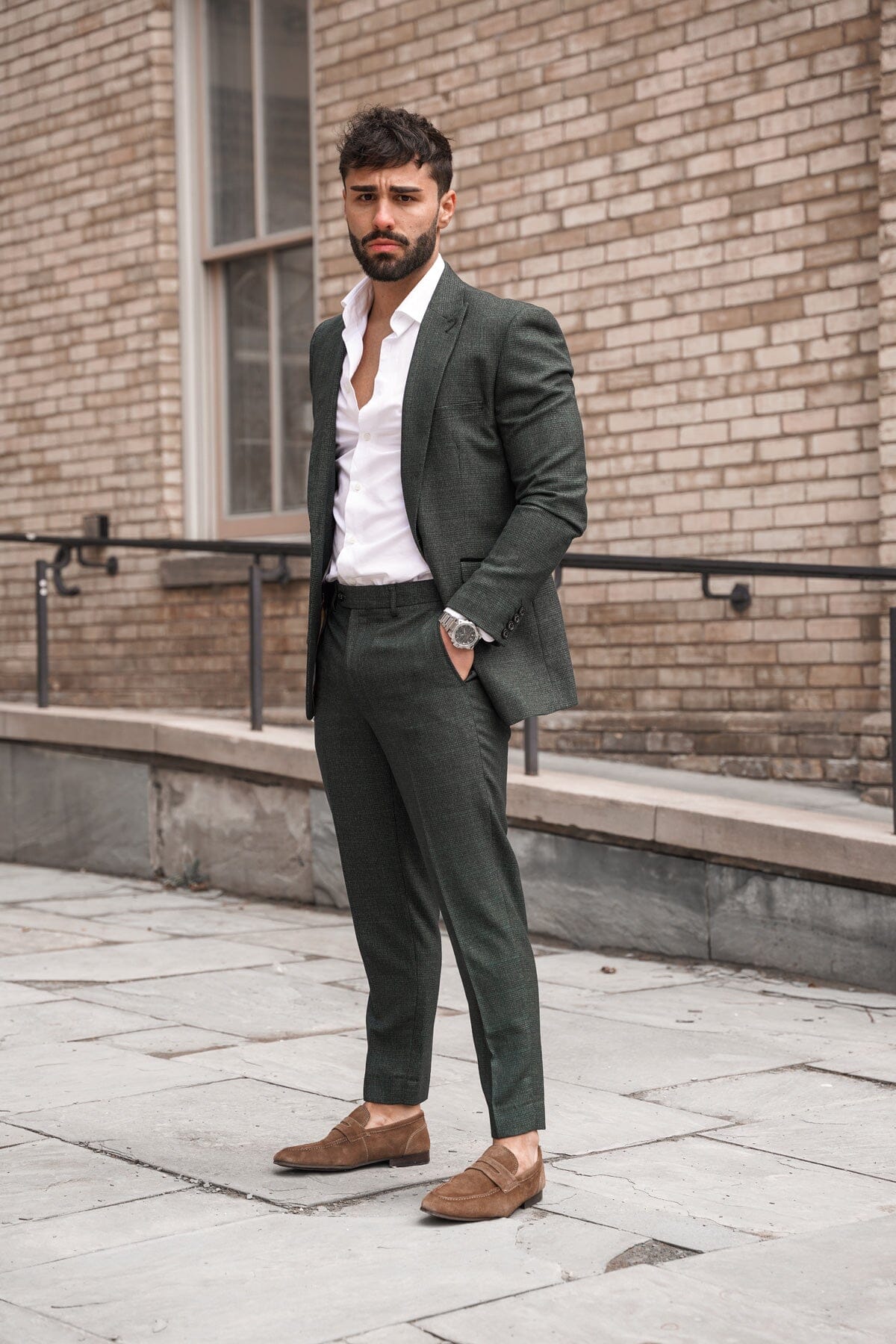 Caridi Olive Jacket - Blazers & Jackets -