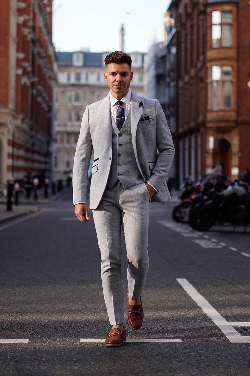 Caridi Sky Blue Jacket - Blazers & Jackets -