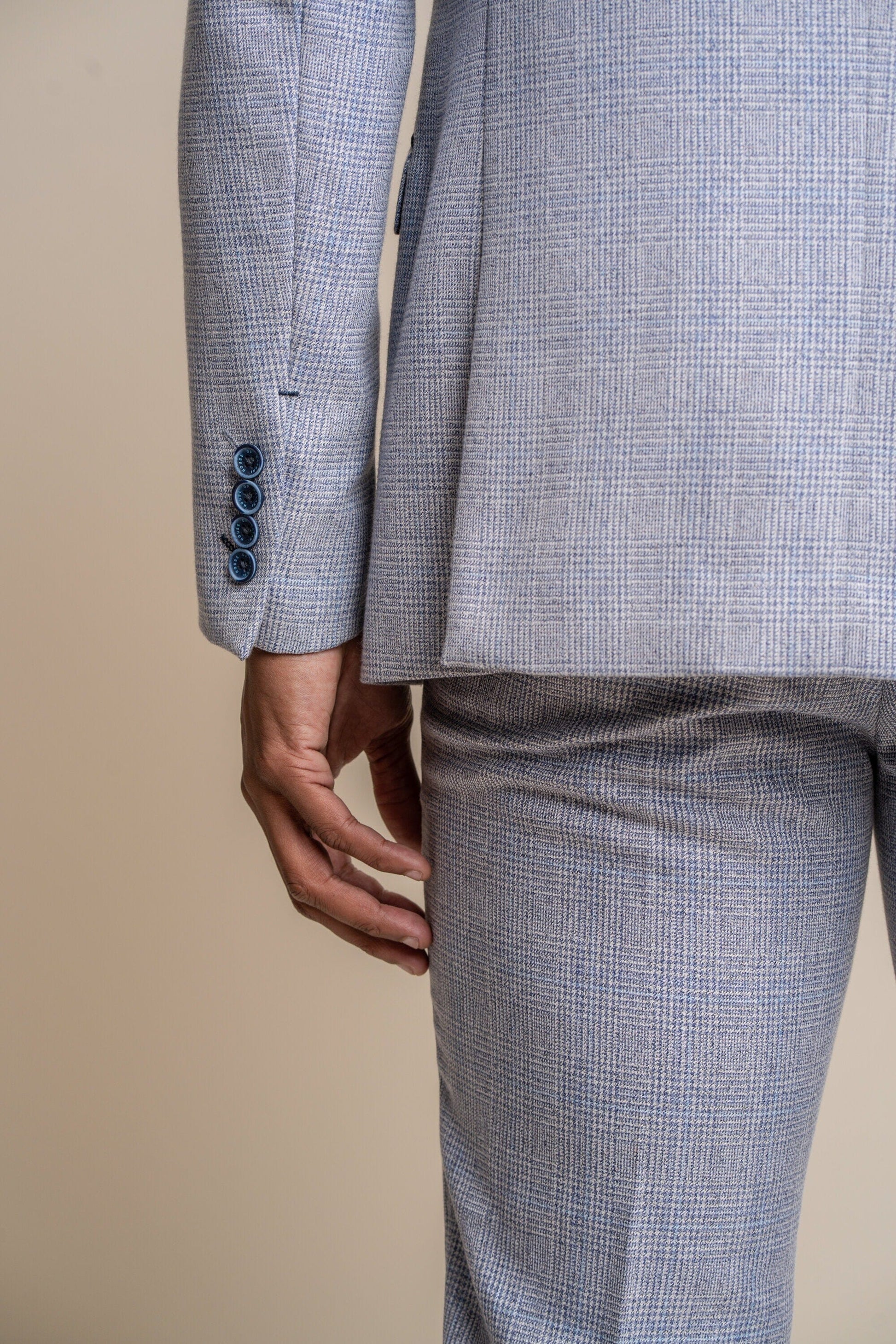 Caridi Sky Blue Jacket - Blazers & Jackets -