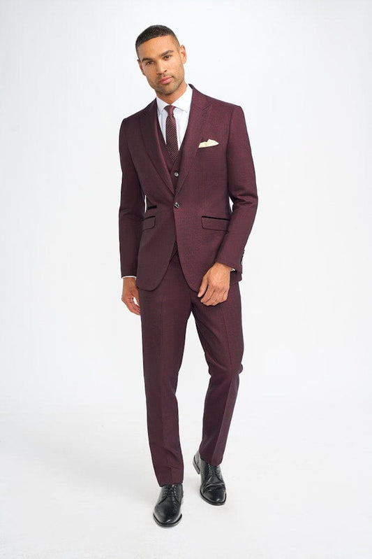 Caridi Wine 2 Piece Suit - Suits -