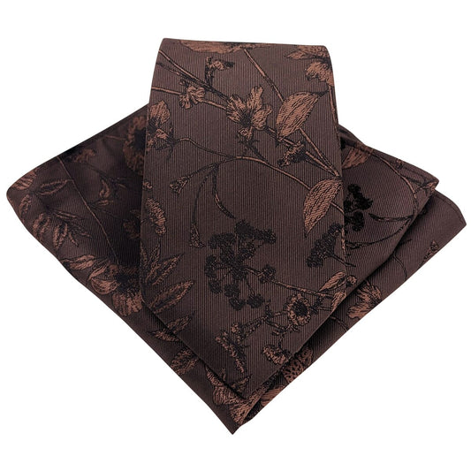 Chocolate Wildflower Pocket Square - Accessories -