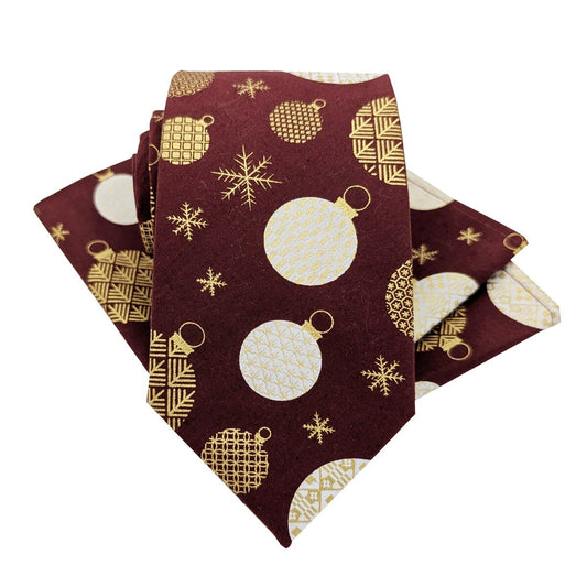 Christmas Baubles Tie - Ties -