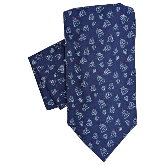 Christmas Tree Swirls Cravat - Cravats -