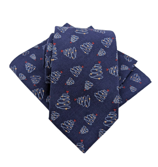 Christmas Tree Swirls Tie - Ties -