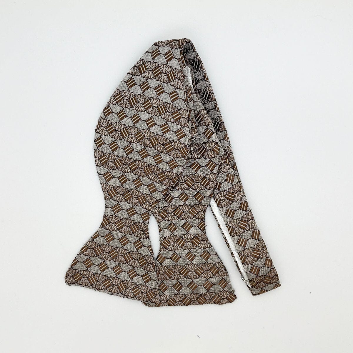 Copper Squares Silk Bow Tie - Bow Ties - Self-Tie