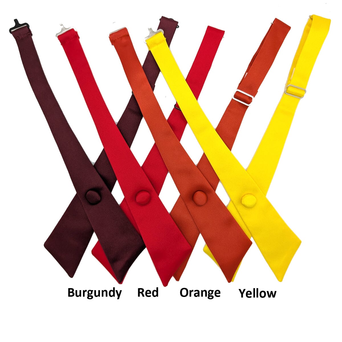 Cross Over Bow Tie - Various Colours - Bow Ties - Burgundy