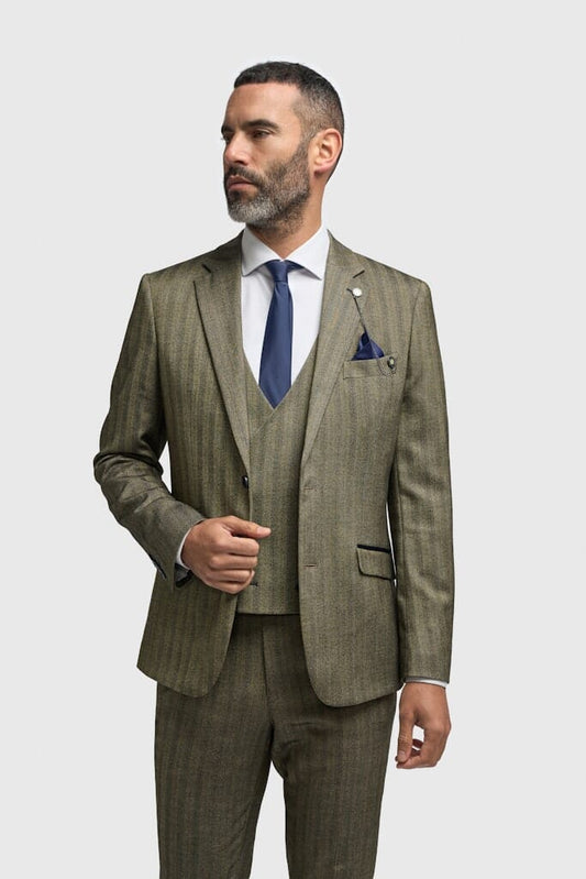 Damon Sage 3 Piece Suit - Suits -
