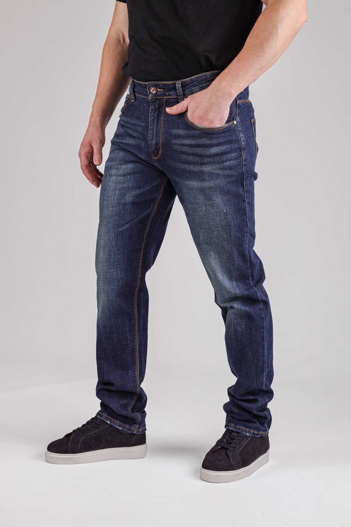 Diablo Blue Denim Jeans - Jeans - - THREADPEPPER