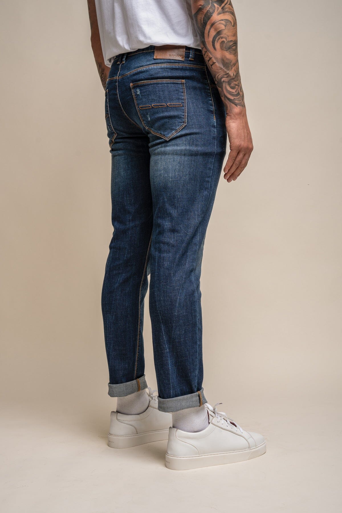 Diablo Blue Denim Jeans - Jeans - - THREADPEPPER