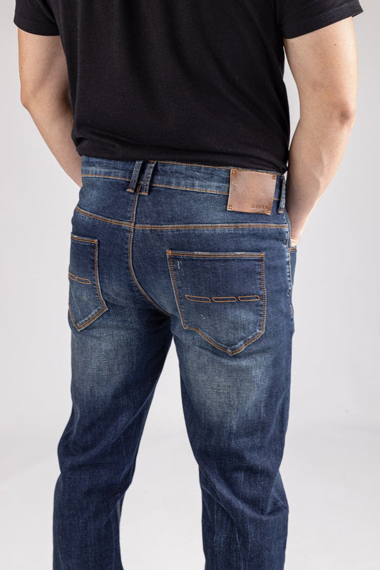 Diablo Blue Denim Jeans - Jeans - - THREADPEPPER