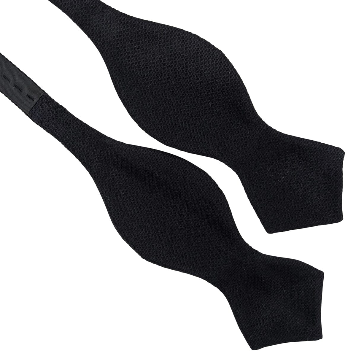 Diamond Point Black Marcella Bow Tie - Formalwear -