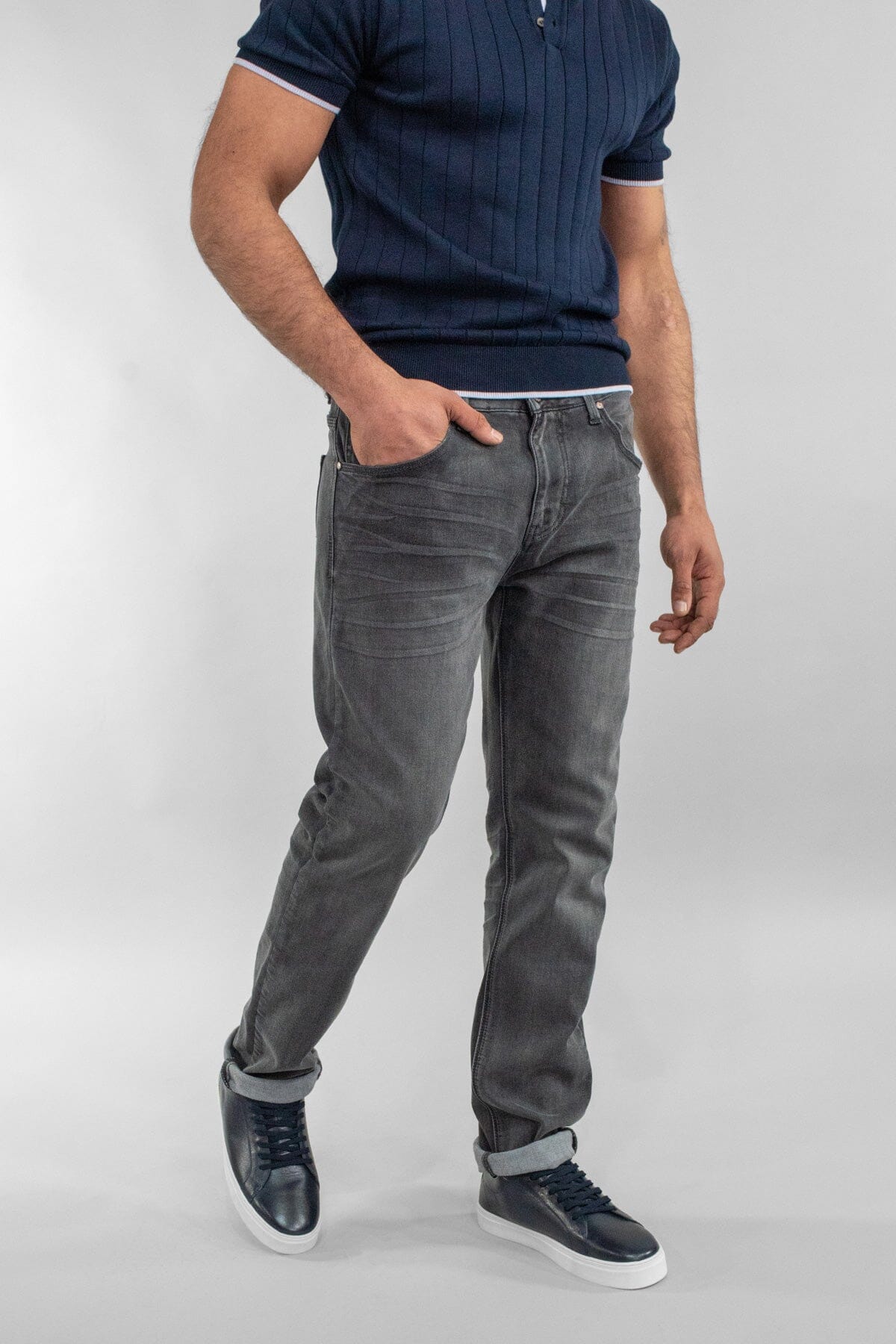 Evans Grey Denim Jeans - Jeans - - THREADPEPPER