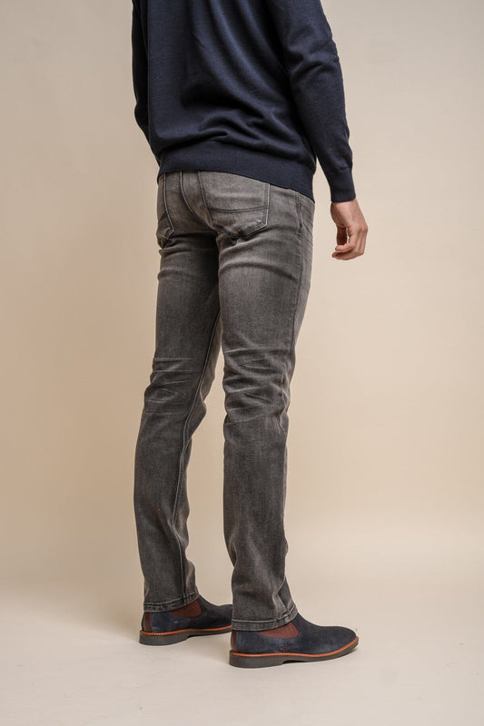 Evans Grey Denim Jeans - Jeans - - THREADPEPPER