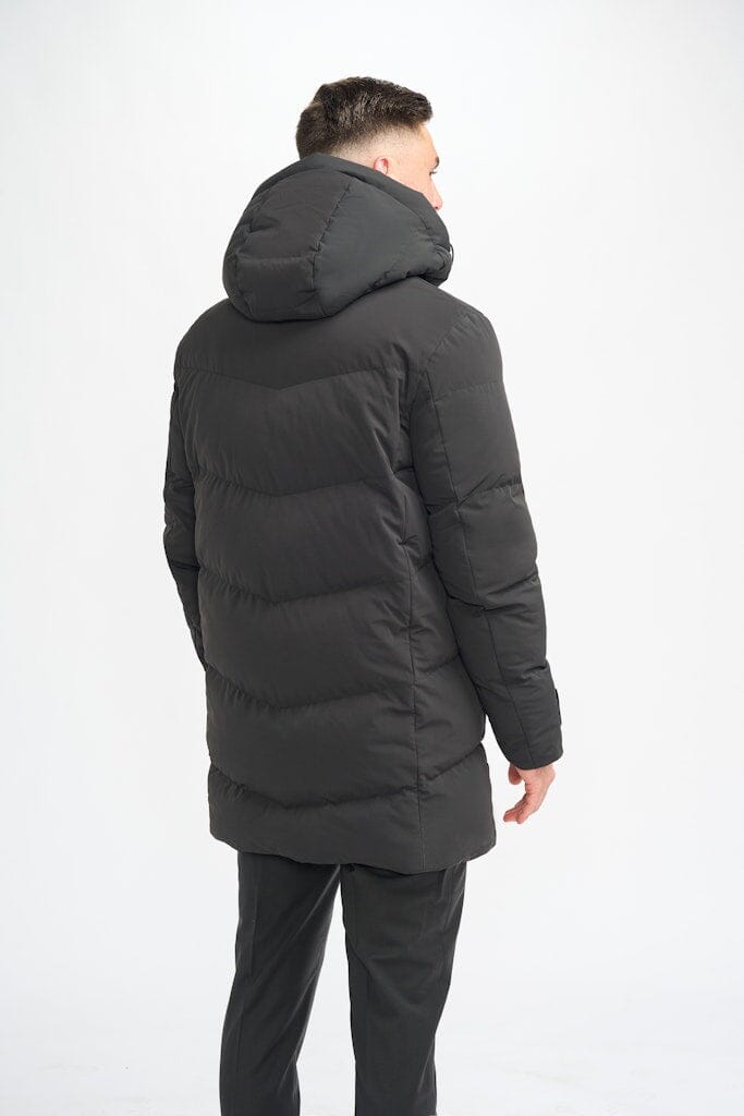 Fabini Black Puffer Jacket - Coats -