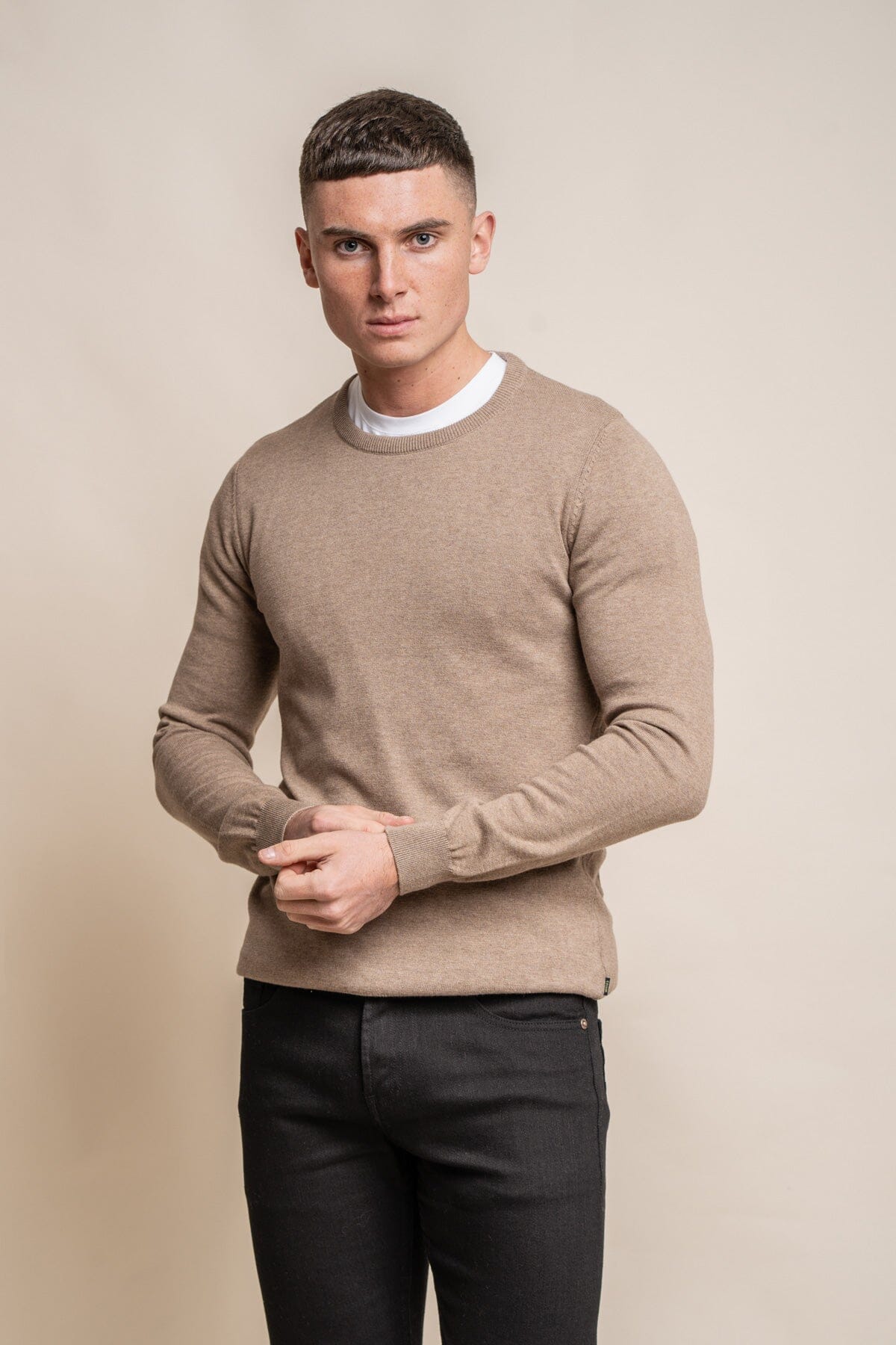 Fawn Crewneck Jumper - Jumpers - - THREADPEPPER