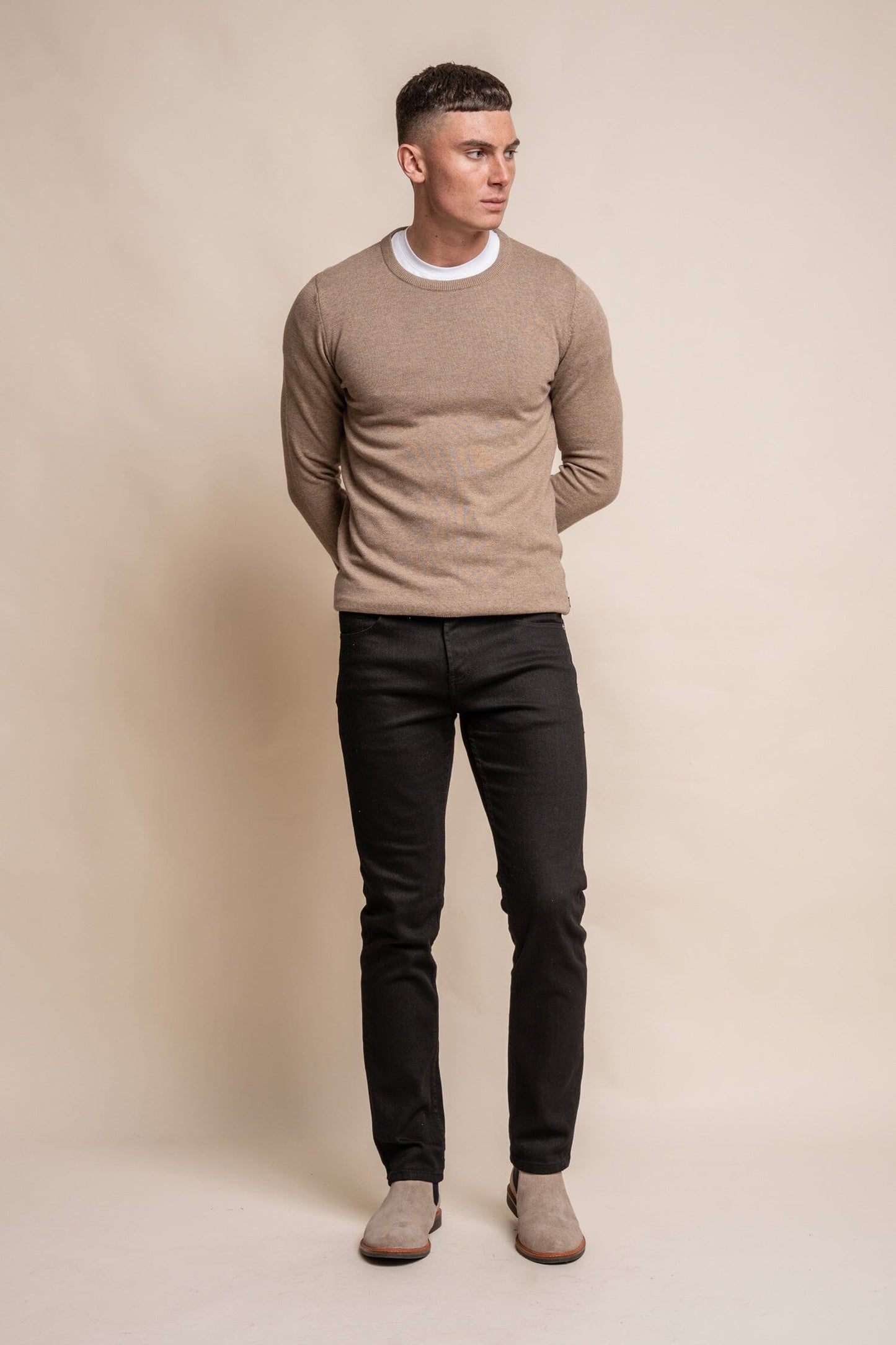 Fawn Crewneck Jumper - Jumpers - - THREADPEPPER