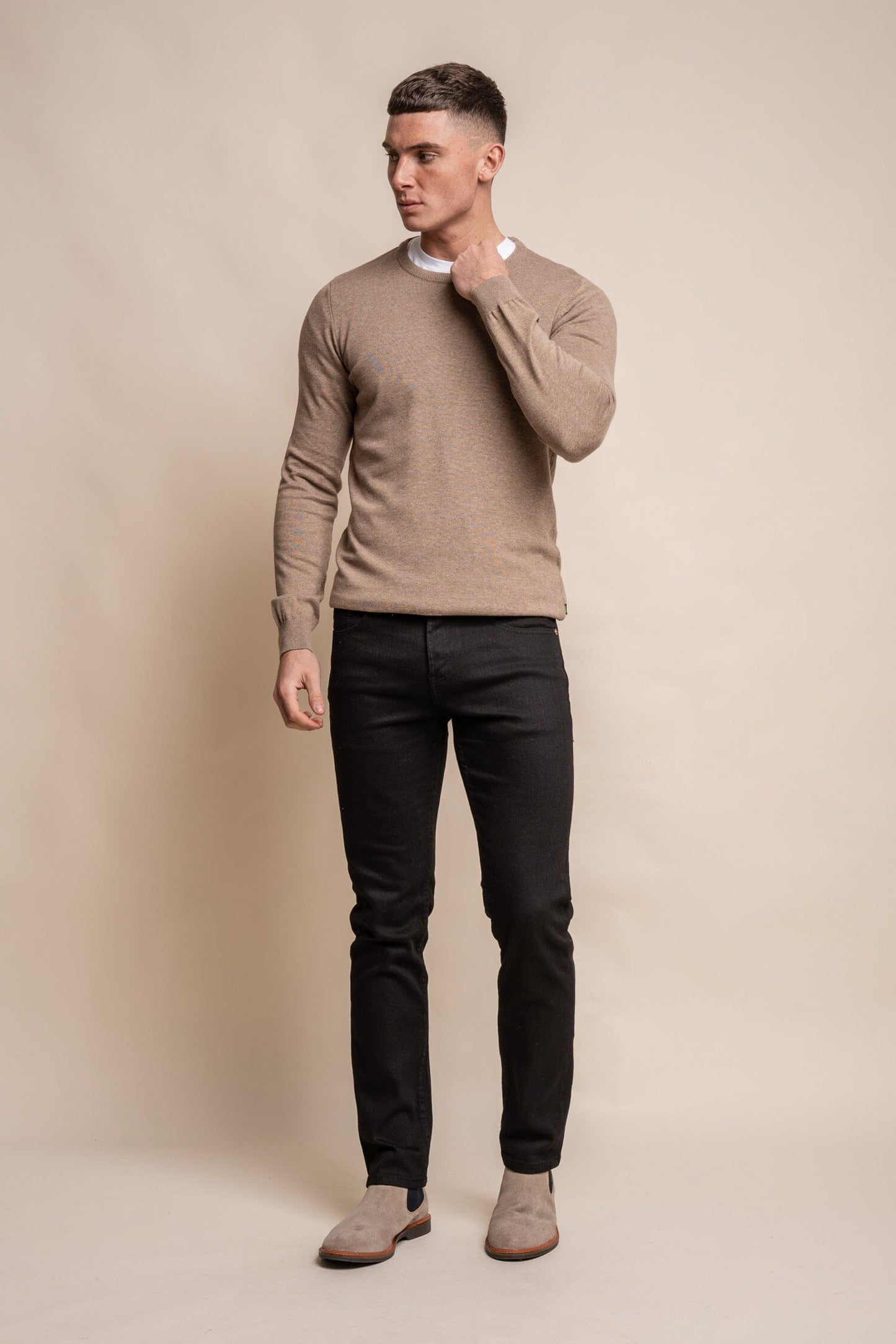 Fawn Crewneck Jumper - Jumpers - - THREADPEPPER