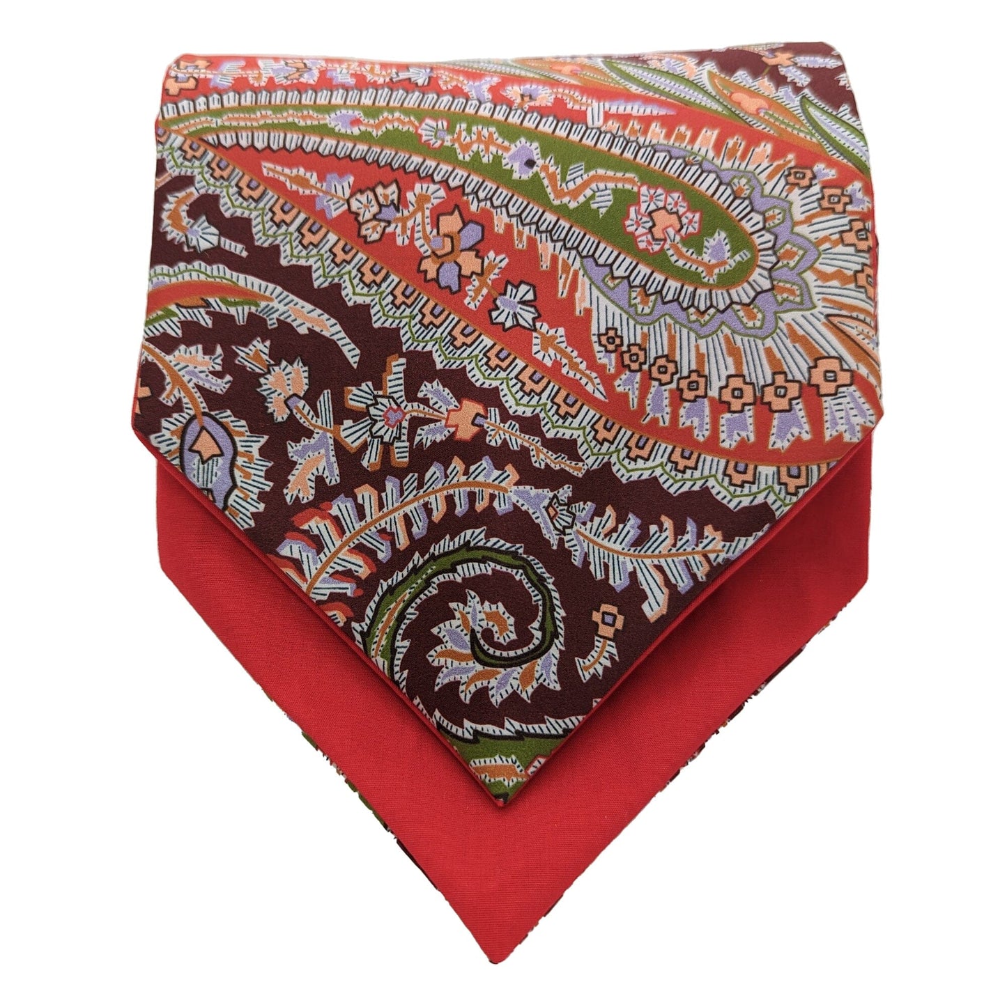 Felix & Florence Burgundy Liberty Silk Cravat - Cravats - - THREADPEPPER