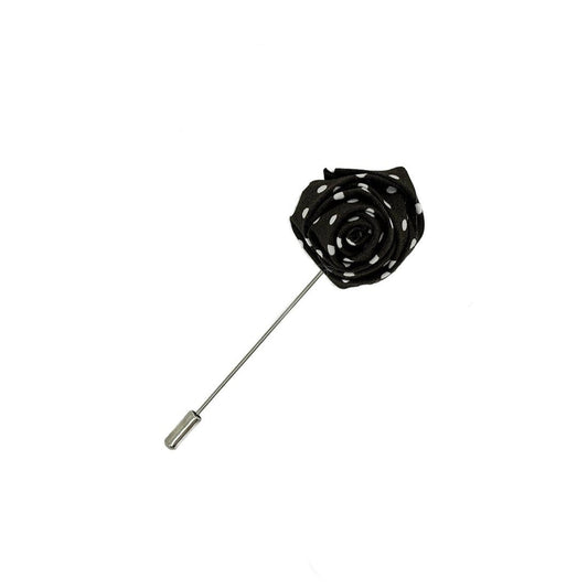 Floral Spot Lapel Pin - Lapel Pins - Brown
