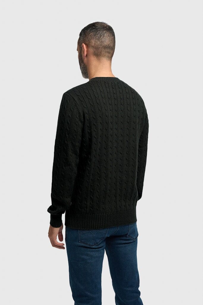 Foston Cable Crewneck Jumper - Jumpers -