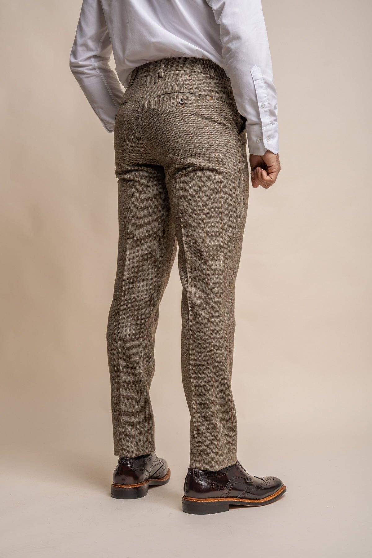 Gaston Sage Tweed Trousers - Trousers - 