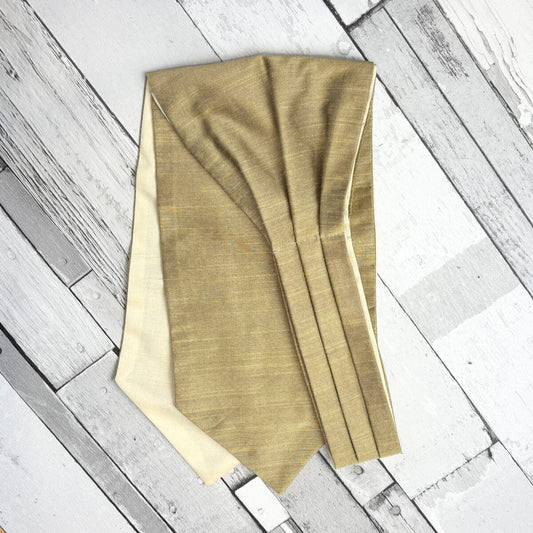 Golden Barley Dupion Cravat - Cravats -
