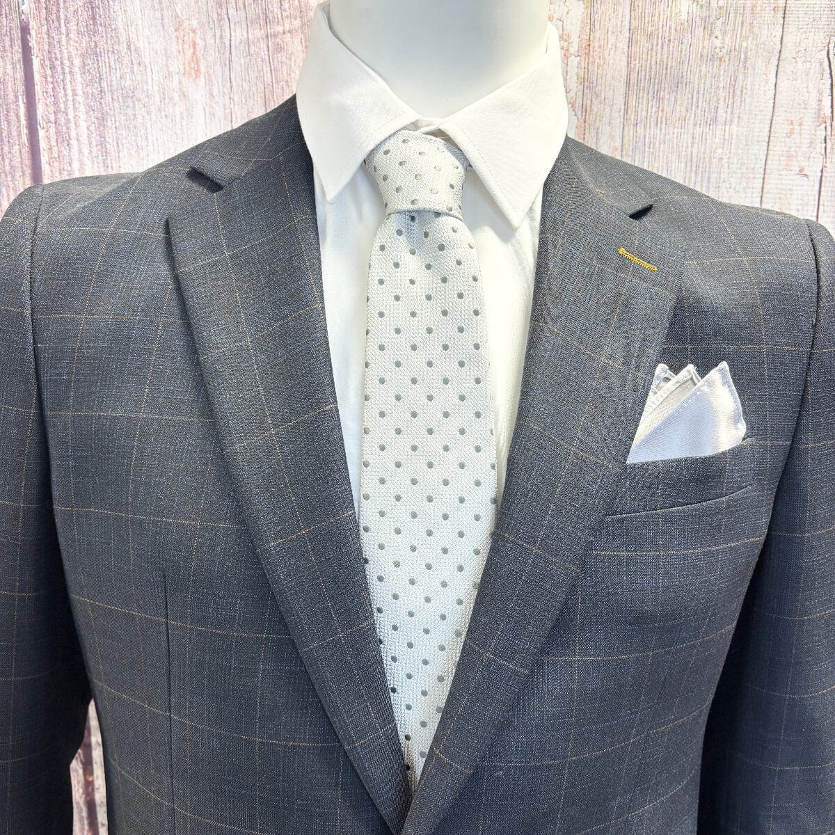Grey Spot Tie Set - Ties -