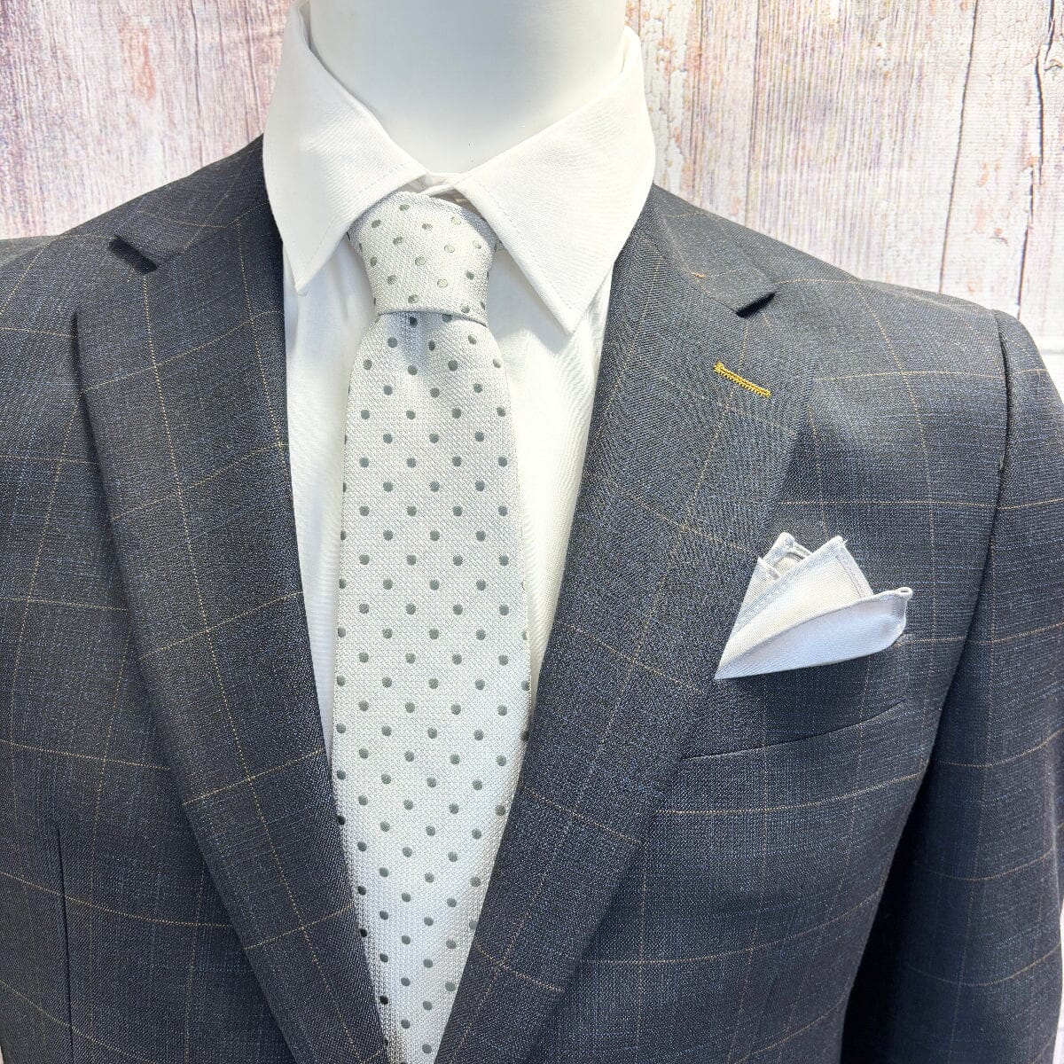 Grey Spot Tie Set - Ties -