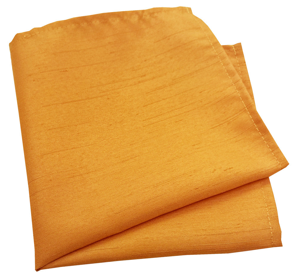 Clearance - Butterscotch Shantung Pocket Square