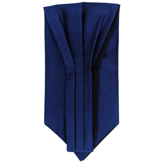 Imperial Blue Dupion Cravat - Cravats -