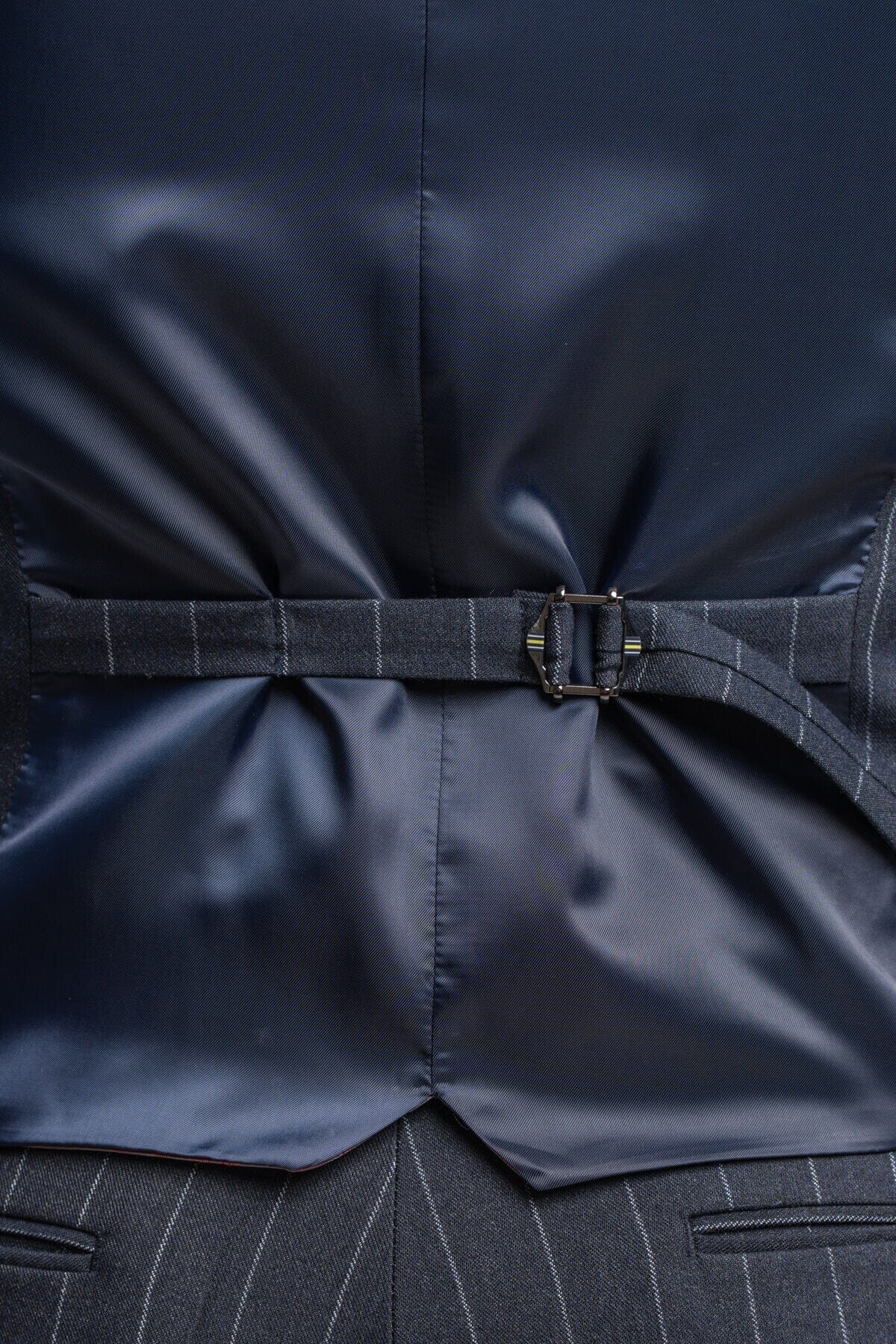 Invincible Navy Pinstripe Waistcoat - Waistcoats - 